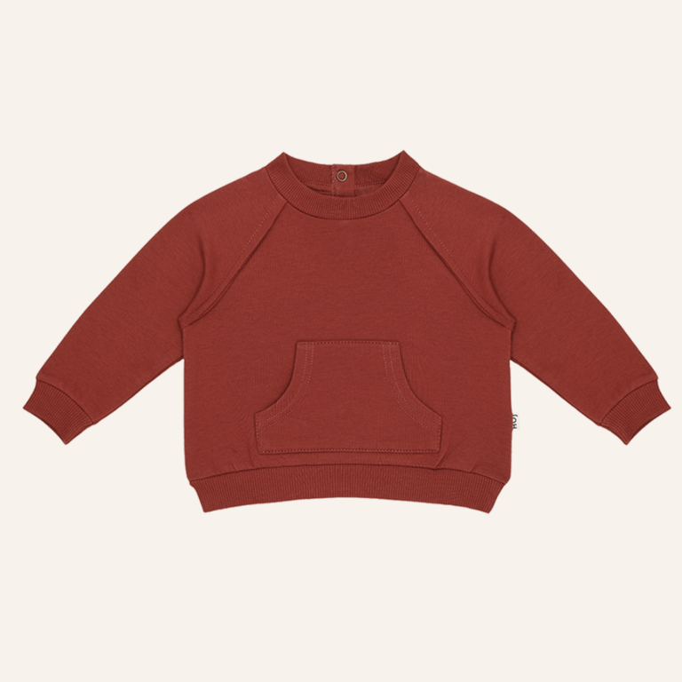 House of Jamie Baby raglan sweater - Rustic red