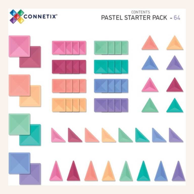 Connetix Pastel starter pack - 64 pc