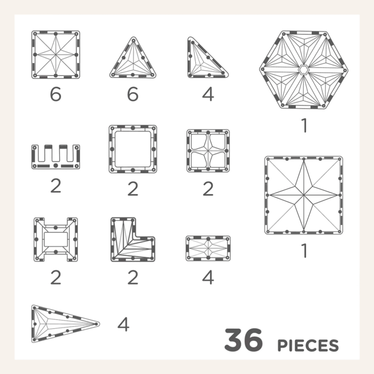 Cleverclixx Petit pack pastel 36 pcs