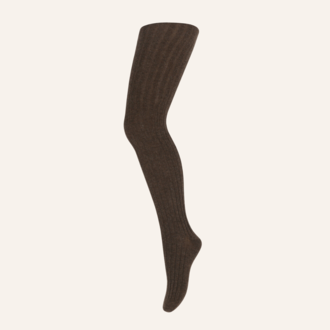 MP Denmark Cotton rib tights - Brown melange MP Denmark Cotton rib tights - Brown melange