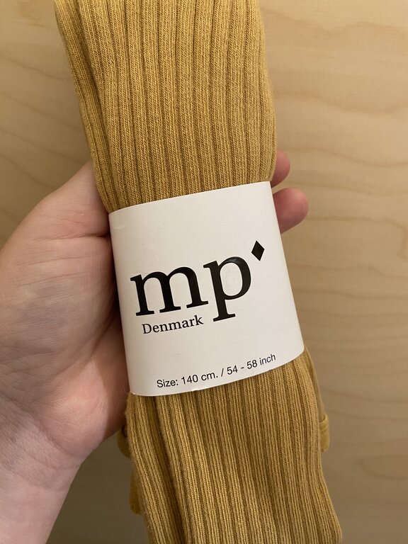 MP Denmark Cotton rib tights - Prairie sand
