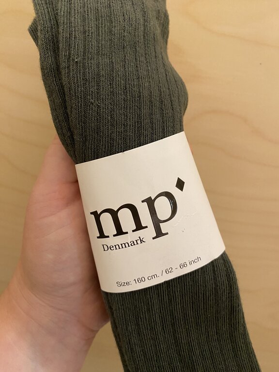 MP Denmark Cotton rib tights - Dusty ivy green