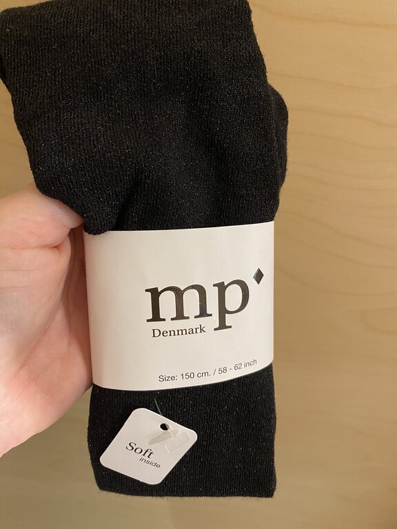 MP Denmark Glitter tights - Black glitter