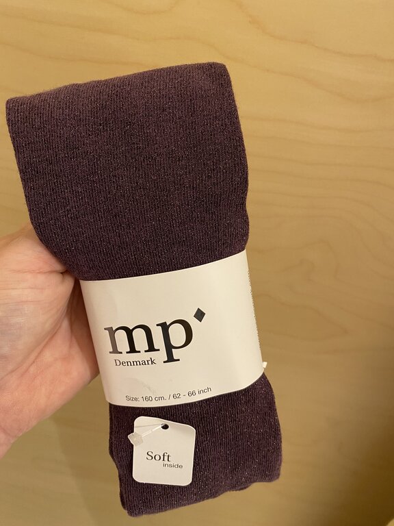 MP Denmark Glitter tights - Deep purple glitter
