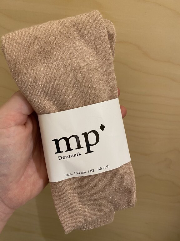 MP Denmark Glitter tights - Rose dust glitter