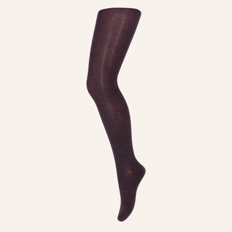 MP Denmark Glitter tights - Deep purple glitter