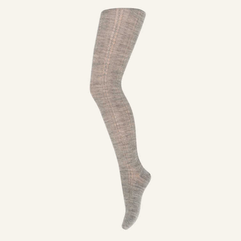 MP Denmark Hanna tights - Light brown melange (grijs)