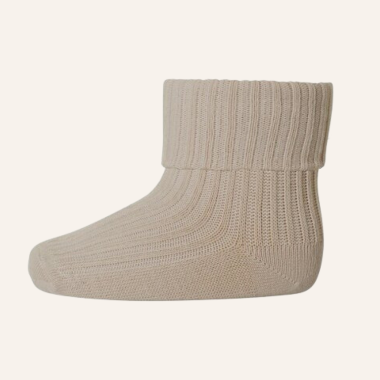 MP Denmark Cotton baby rib socks - Rose dust