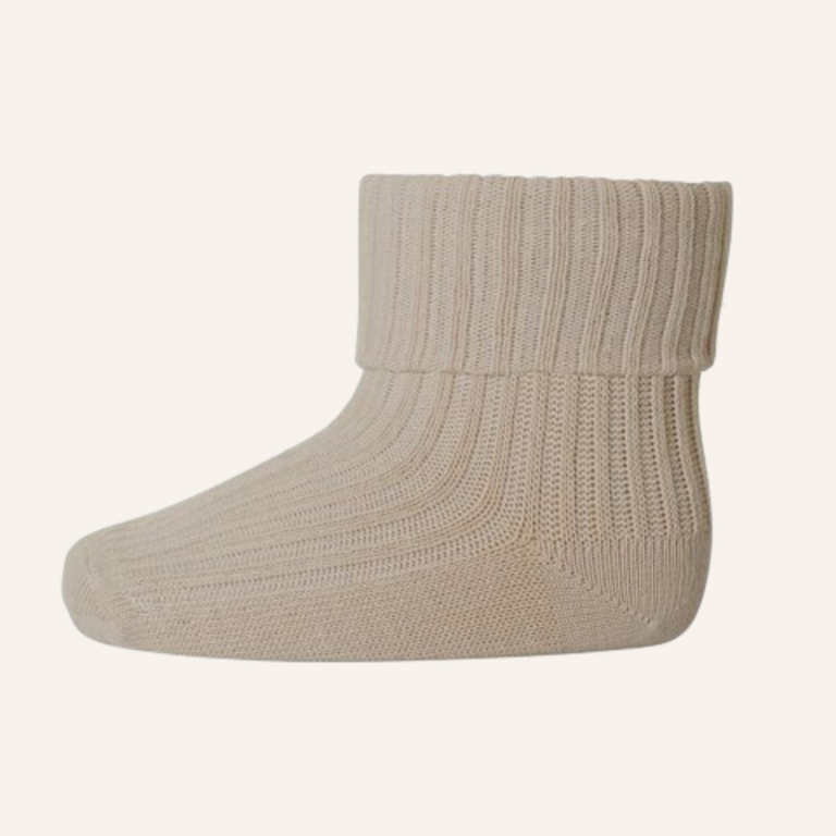 MP Denmark MP Denmark Cotton rib baby socks - Rose dust