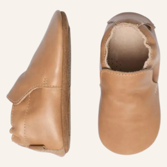 MP Denmark Delicate leather babyshoes - Cognac
