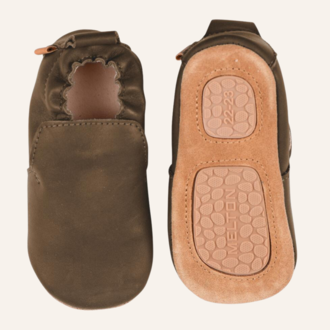 MP Denmark Delicate leather babyshoes - Teak