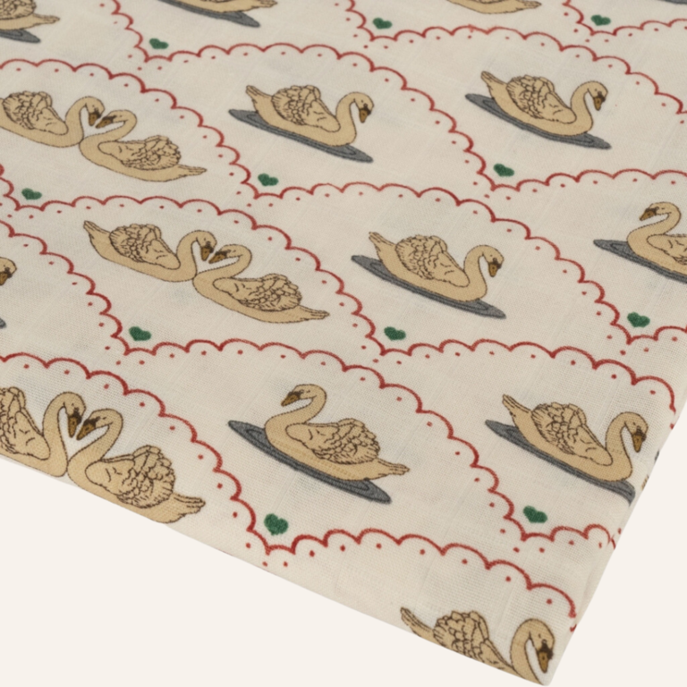 Konges Sløjd Big muslin swaddle gots - Swan