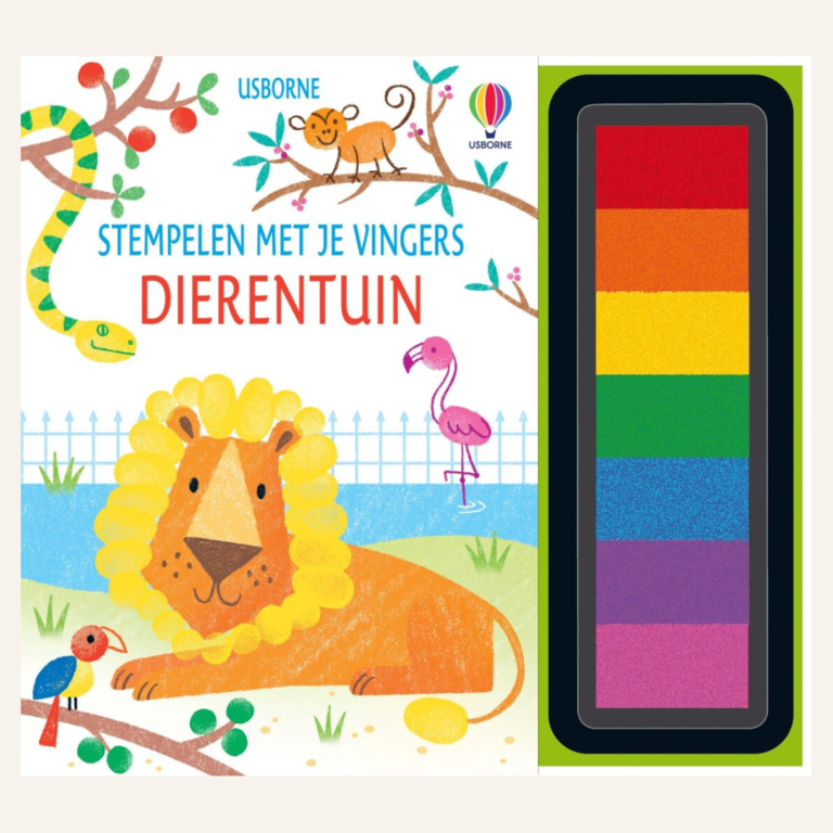 Stempelen met je vingers - Dierentuin