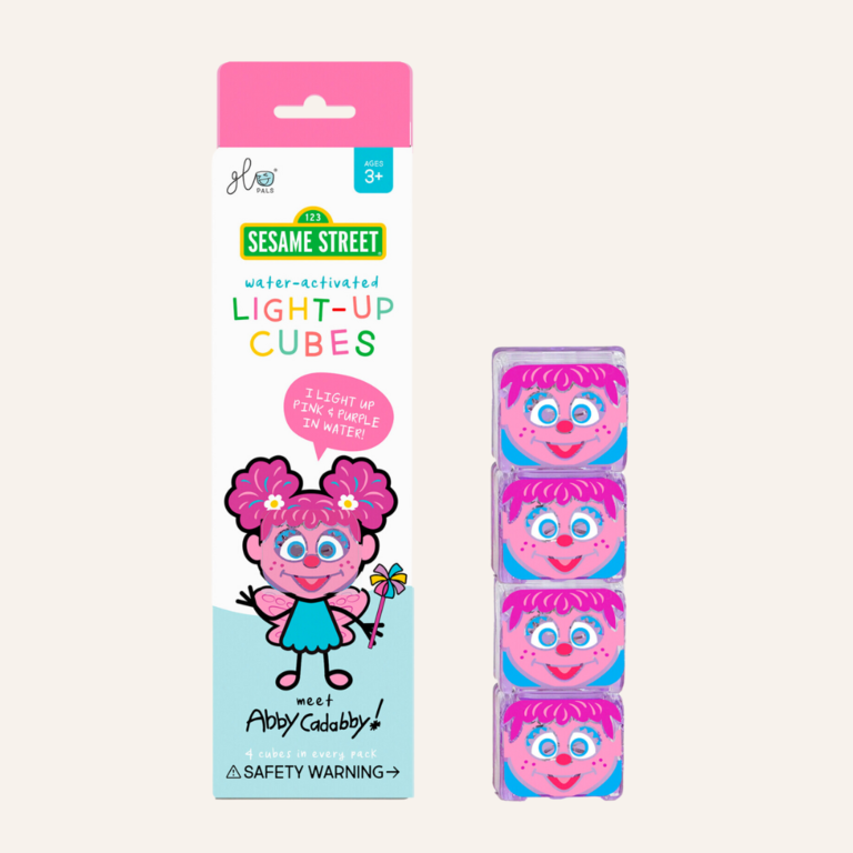 Glo Pals Glo Pals Light Up Cubes Badspeeltje - Abby Sesamstraat