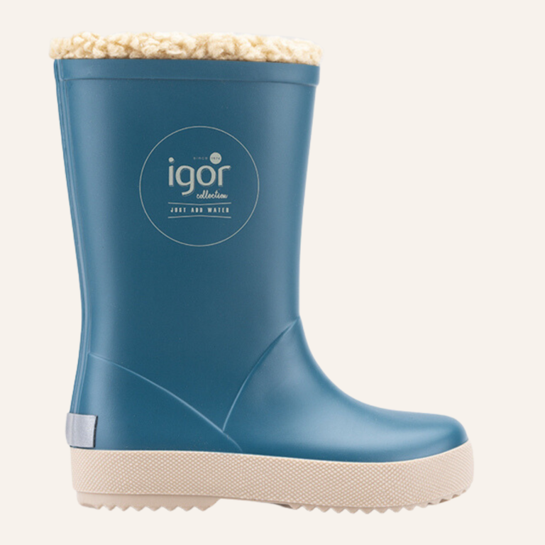 Igor Splash regenlaars - Petroleo/Beige  (Teddy)