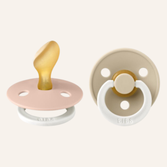 Bibs Colour 2-pack maat 2 fopspeen ANATOMICAL Blush-Vanilla NIGHT