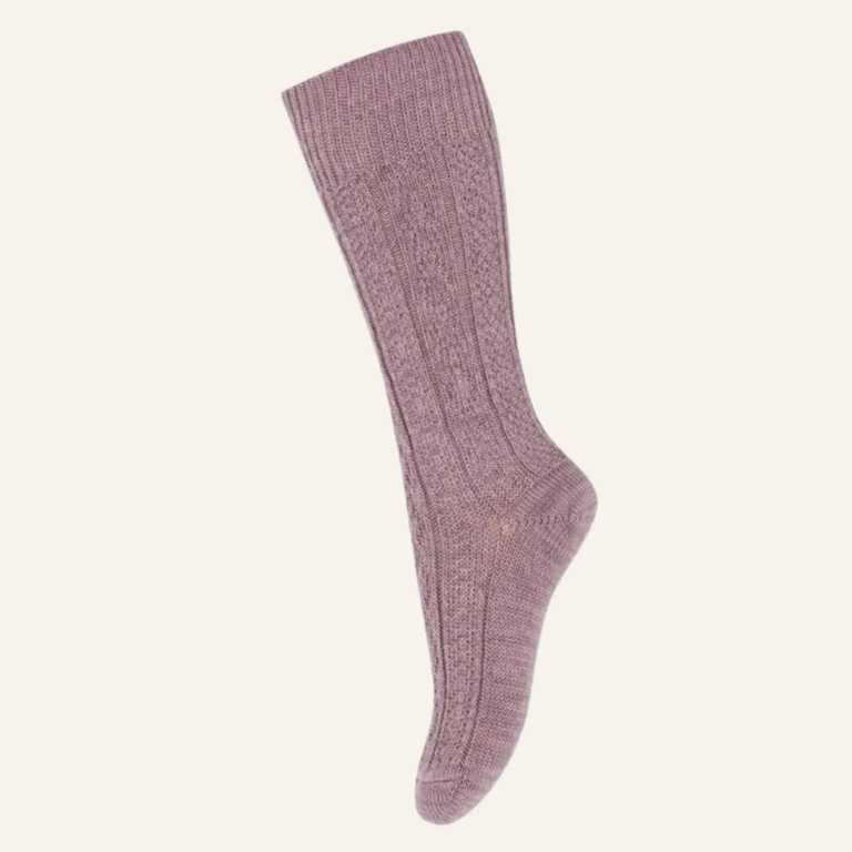 MP Denmark Wally Knee Socks - Dark Puple Dove