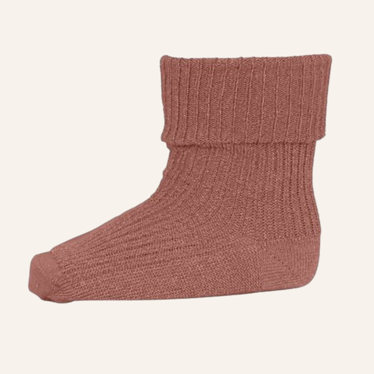 MP Denmark Ida glitter socks - Copper Brown