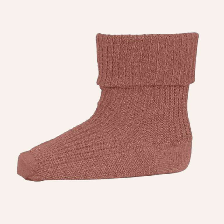 MP Denmark MP Denmark Ida glitter socks - Copper Brown