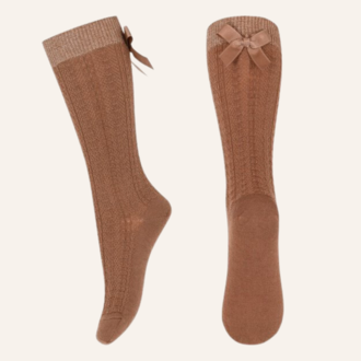 MP Denmark Annie bow knee socks - Peacan Pie MP Denmark Annie bow knee socks - Peacan Pie