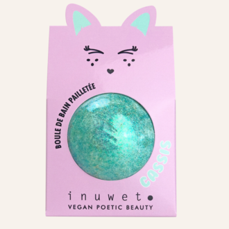 Inuwet Glitter fizzer bath bomb - Cassis/Turquoise Inuwet Glitter fizzer bath bomb - Cassis/Turquoise