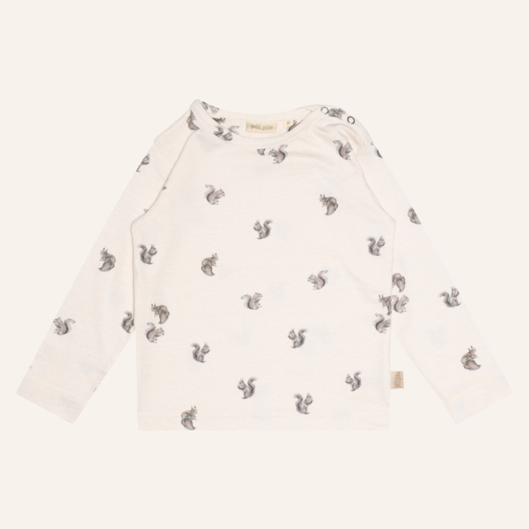 Petit Piao T-shirt L/S printed - Squirrel