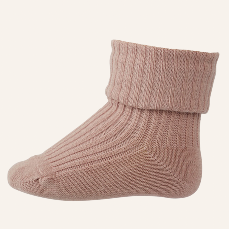 MP Denmark MP Denmark Cotton baby rib socks - Woodrose