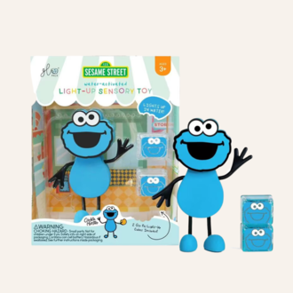 Glo Pals Glo Pals Light Up Sensory Toy Badspeeltje - Sesamstraat Koekiemonster