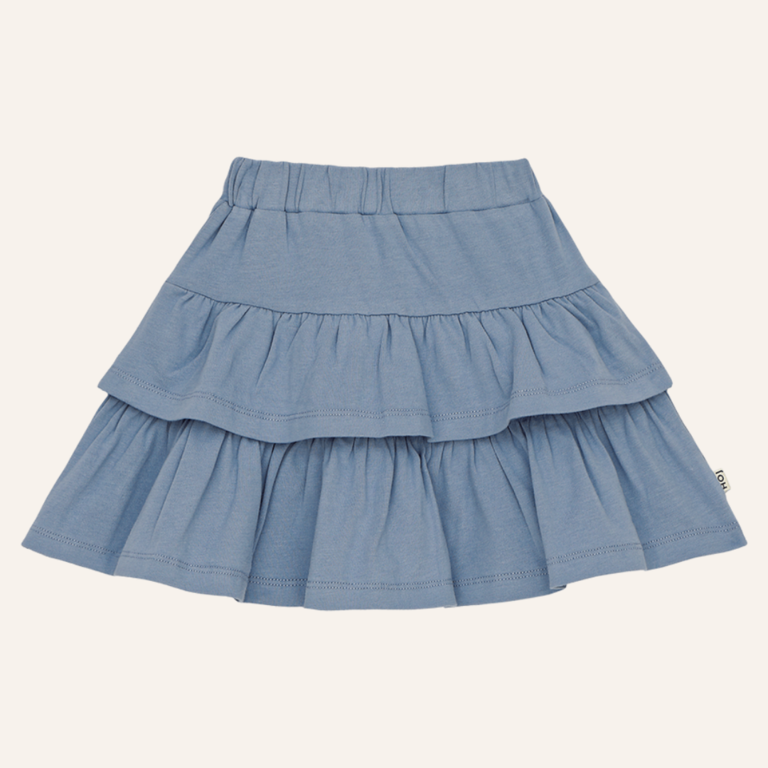 House of Jamie House of Jamie Ruffled skirt - Stone blue