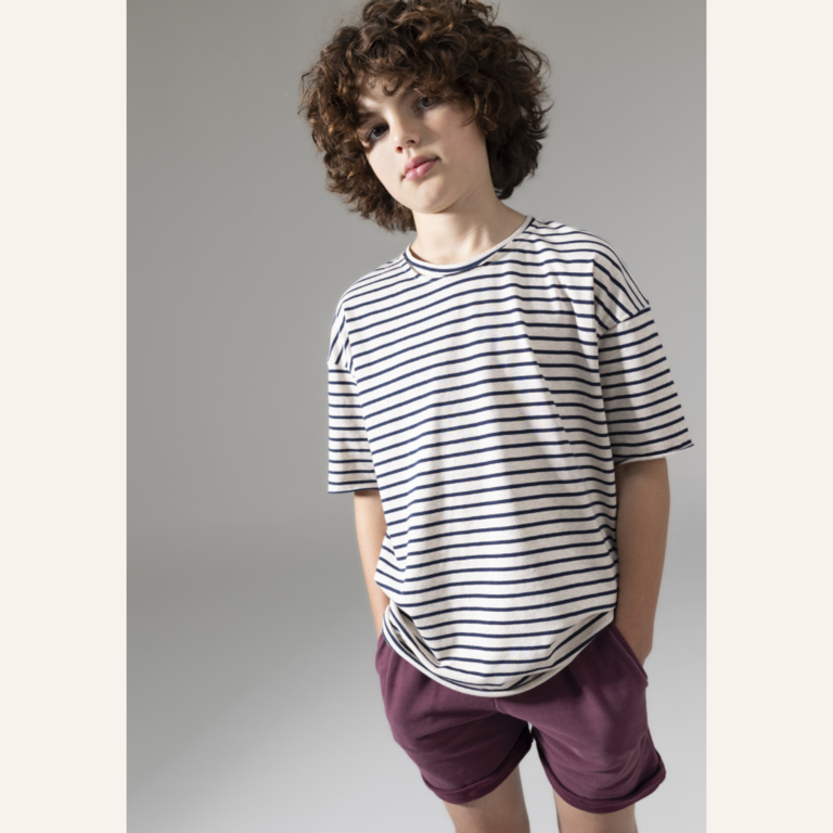 Mingo Mingo oversized T-shirt - Navy stripe