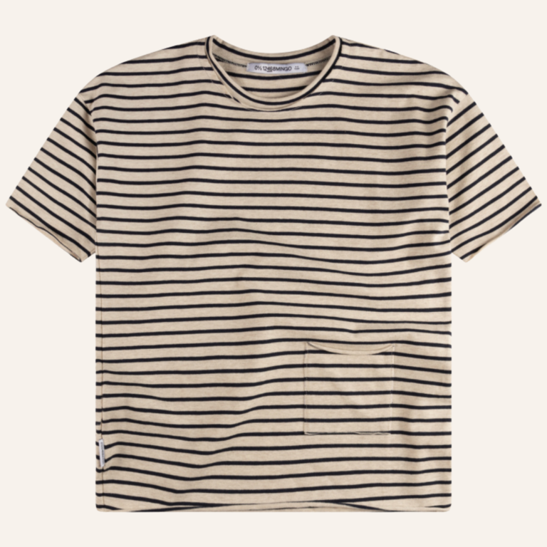 Mingo Mingo oversized T-shirt - Navy stripe