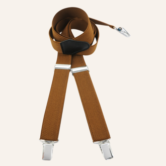 We love Ties kinderbretels uni - Bruin