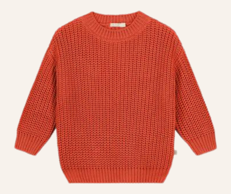 Yuki Chunky Knitted Sweater - Mandarin