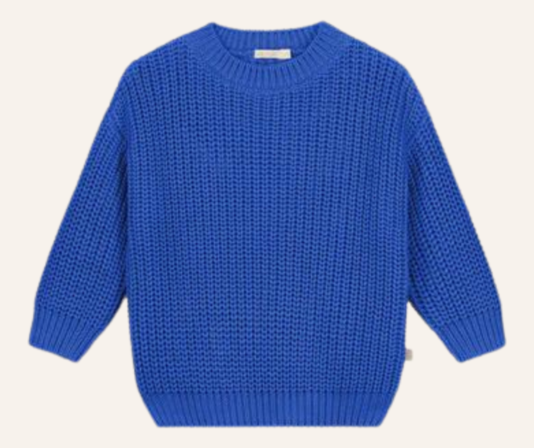 Yuki Chunky Knitted Sweater - Blueberry