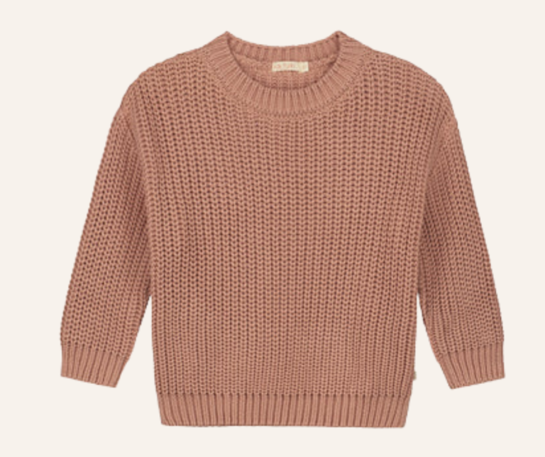 Yuki Chunky Knitted Sweater - Blush