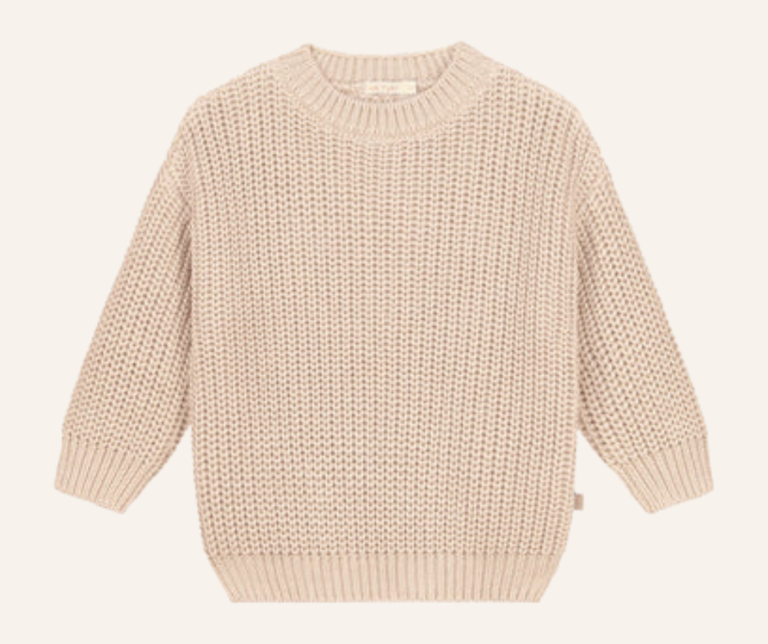 Yuki Chunky Knitted Sweater - Moon