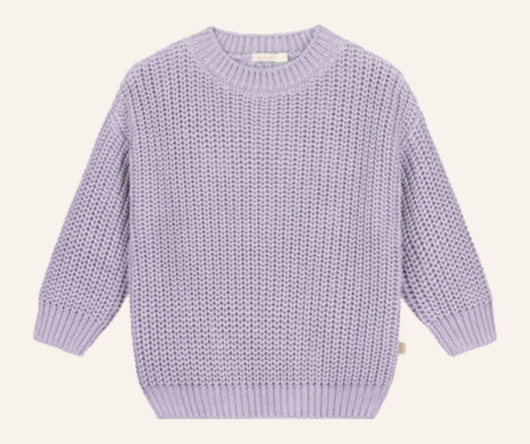 Yuki Chunky Knitted Sweater - Lilac