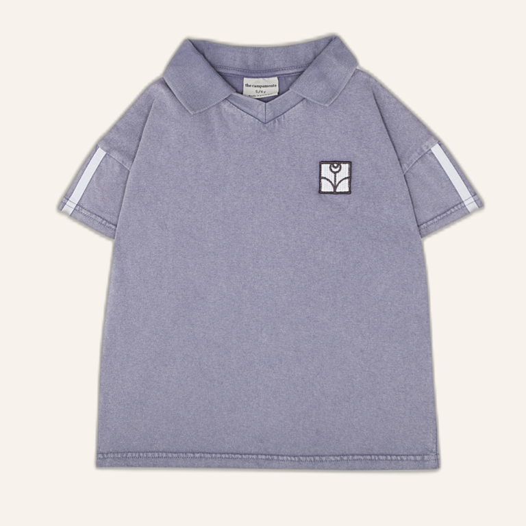 The Campamento Blue washed kids polo