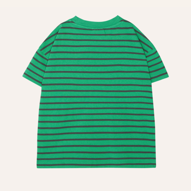 The Campamento Green striped kids t-shirt