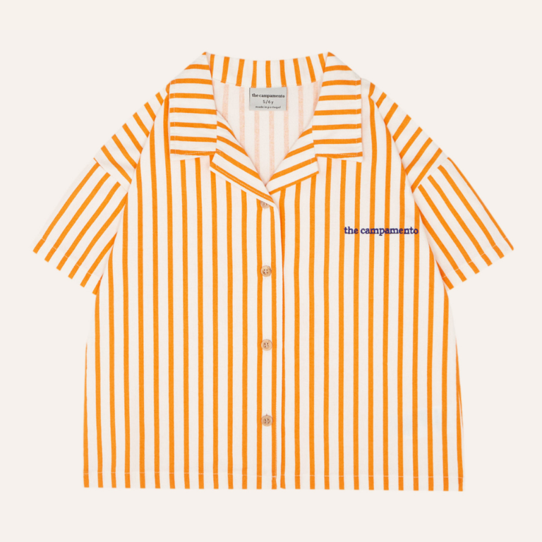 The Campamento Orange stripes kids shirt