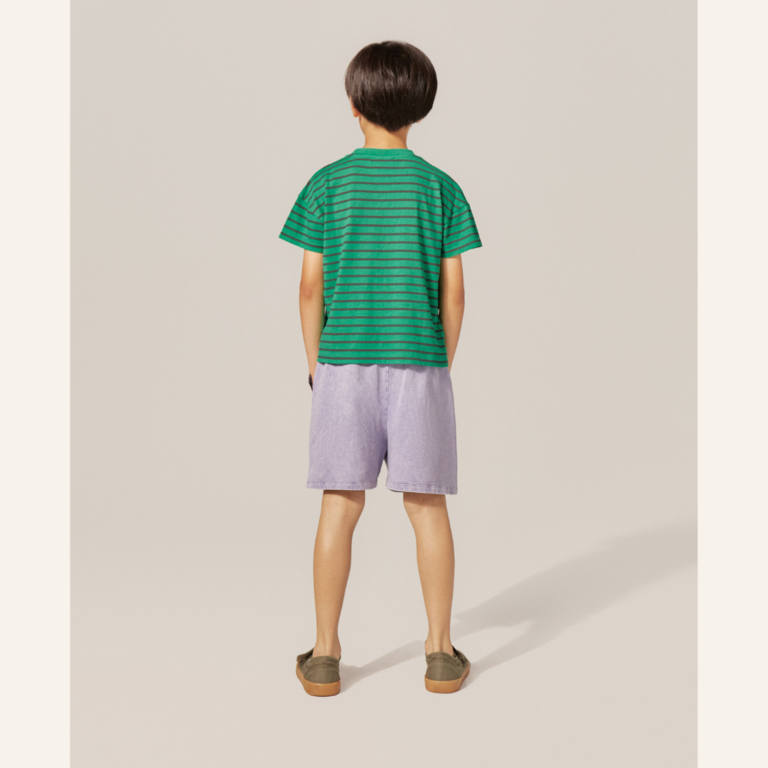 The Campamento Green striped kids t-shirt