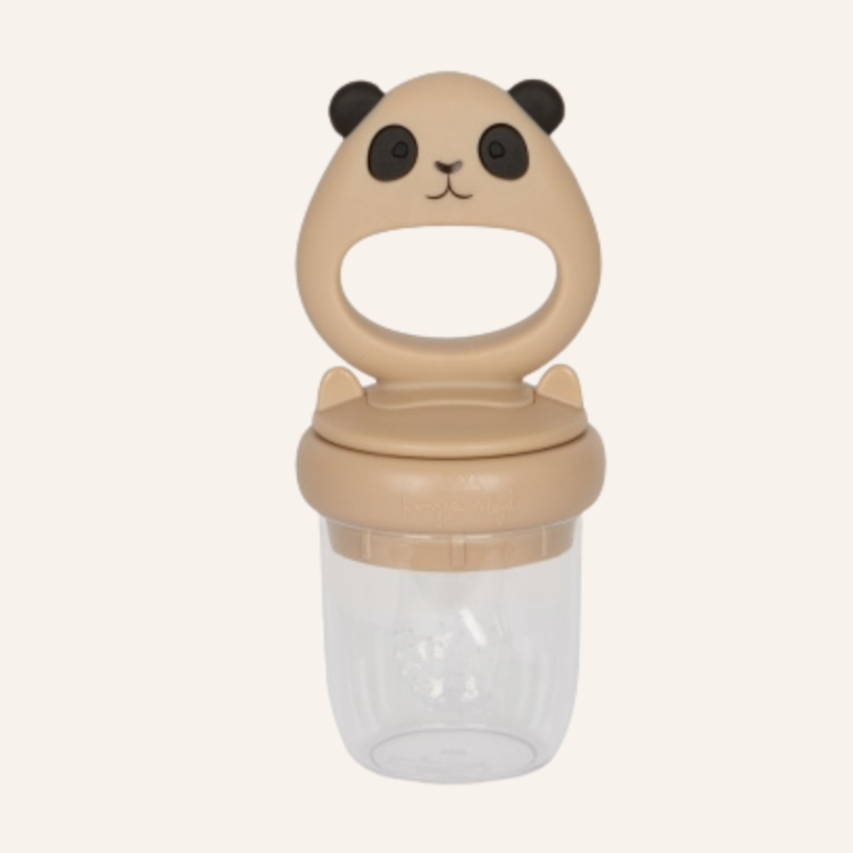 Konges Sløjd Silicone fruit feeding pacifier - Panda blush