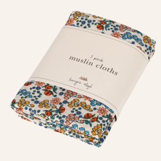 Konges Sløjd 3 pack muslin cloth gots - Bibi Fleur Konges Sløjd 3 pack muslin cloth gots - Bibi Fleur