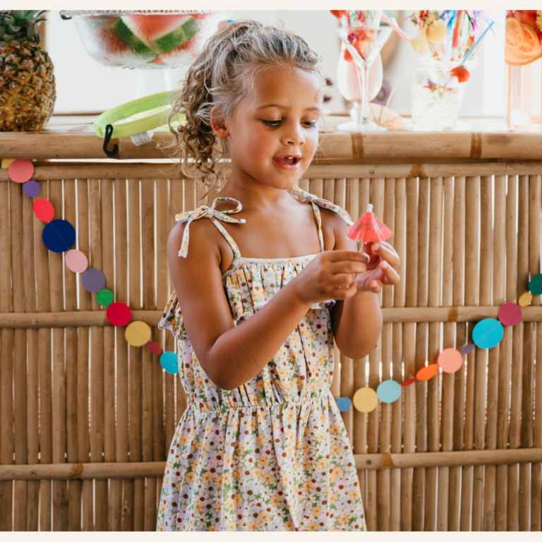 Petit Blush Petit Blush summer ruffle dress - Flowers