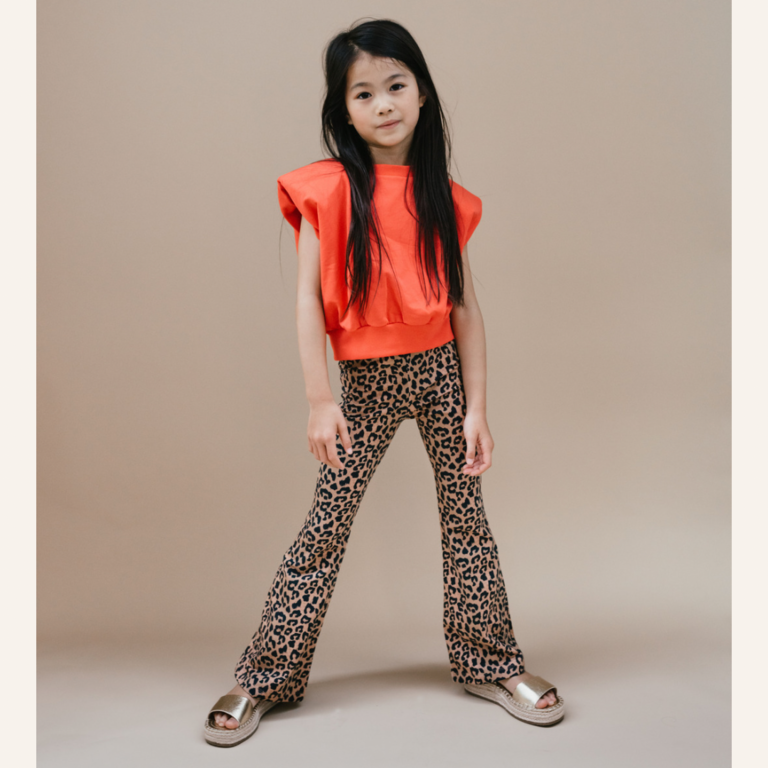 Petit Blush Petit Blush Bowie flared pants - Wild leopard