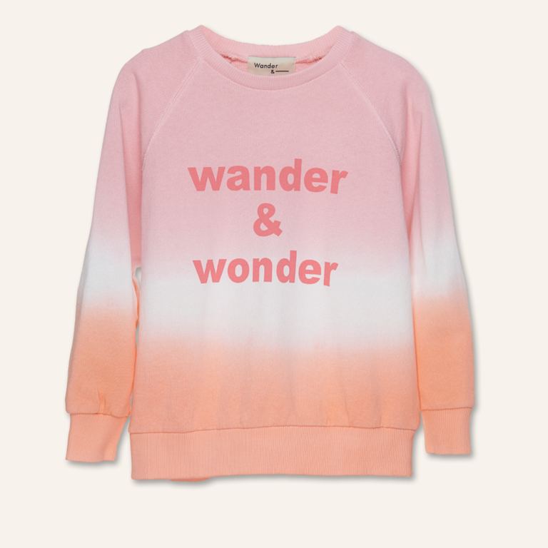 Wander & Wonder Wander & Wonder Ombre sweatshirt - Punch