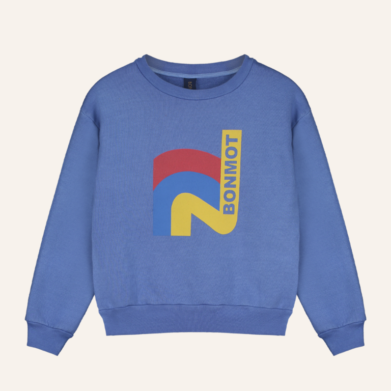 Bonmot Sweatshirt good feeling Bonmot - Mid blue