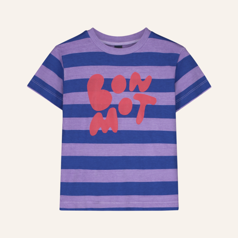 Bonmot T-shirt wide stripes Bonmot - Mallow