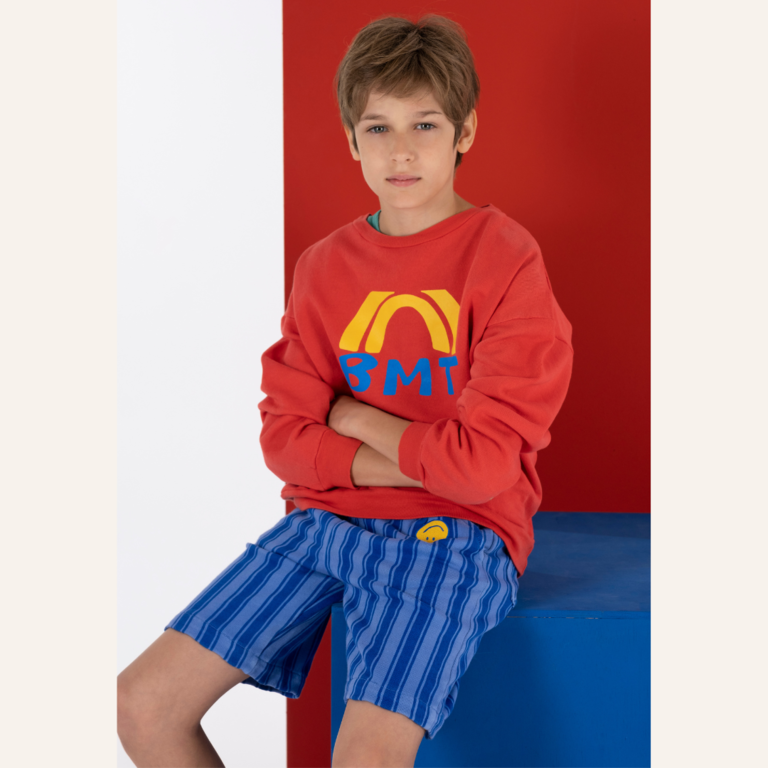 Bonmot Sweatshirt bmt rainbow - Red