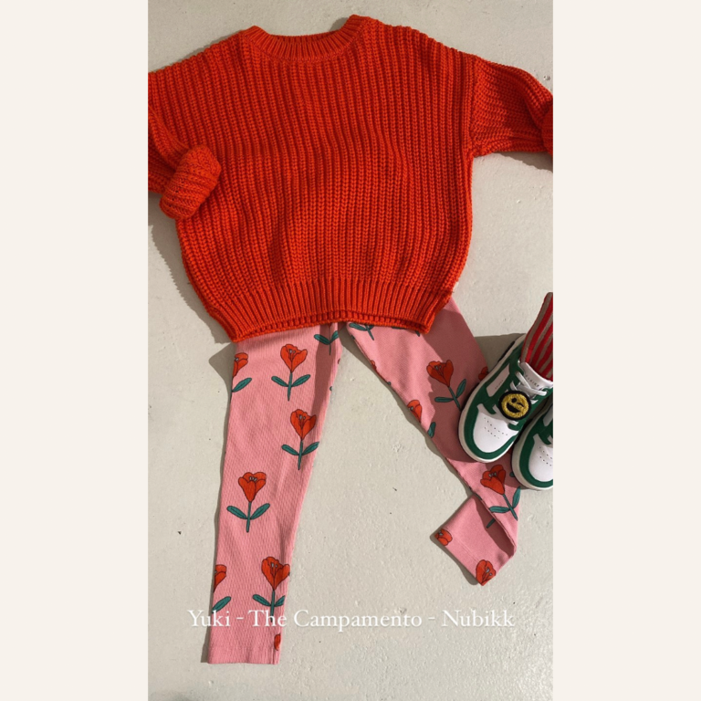 Yuki Chunky Knitted Sweater - Mandarin